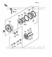 EMBRAYAGE pour Kawasaki KMX125 1989