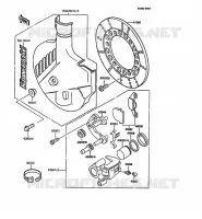 FREIN AVANT pour Kawasaki KMX125 1989