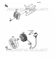 G&Eacute;N&Eacute;RATEUR pour Kawasaki KMX125 1989