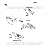 LABEL pour Kawasaki KMX125 1989