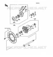 MOYEU AVANT pour Kawasaki KMX125 1989