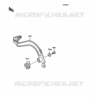 PEDALE DE FREIN pour Kawasaki KMX125 1989