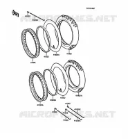 PNEUS pour Kawasaki KMX125 1989