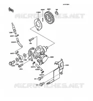 POMPE A HUILE pour Kawasaki KMX125 1989