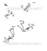 REPOSE PIED pour Kawasaki KMX125 1989