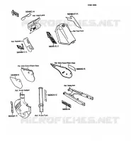 STICKER pour Kawasaki KMX125 1989