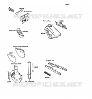 STICKER pour Kawasaki KMX125 1989