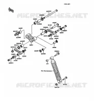 SUSPENSION pour Kawasaki KMX125 1989