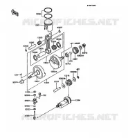 VILEBREQUIN/PISTON pour Kawasaki KMX125 1989