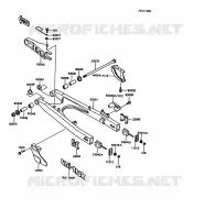 BRAS OSCILLANT pour Kawasaki KMX125 1989