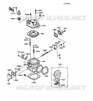 CULASSE/CYLINDRE pour Kawasaki KMX125 1989