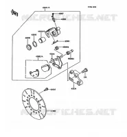 FREIN ARRIERE pour Kawasaki KMX125 1989