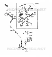 MAITRE CYLINDRE AV pour Kawasaki KMX125 1989