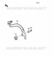 PEDALE DE FREIN pour Kawasaki KMX125 1989