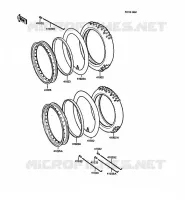 PNEUS pour Kawasaki KMX125 1989