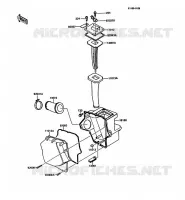 FILTRE A AIR pour Kawasaki KMX125 1989