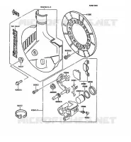 FREIN AVANT pour Kawasaki KMX125 1989
