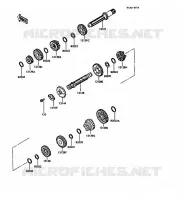 TRANSMISSION pour Kawasaki KMX125 1989