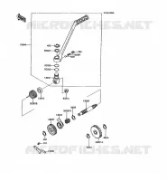 MECANISME DE KICK pour Kawasaki KMX125 1995