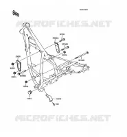 PIECE DE CADRE (COUVERTURE) pour Kawasaki KMX125 1995