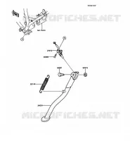BEQUILLES pour Kawasaki KMX125 1987