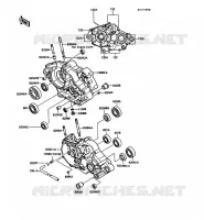 CARTER MOTEUR(S) pour Kawasaki KMX125 1987