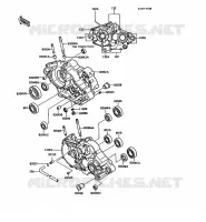 CARTER MOTEUR(S) pour Kawasaki KMX125 1987