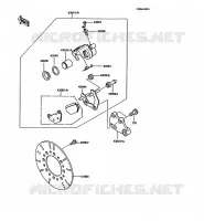 FREIN ARRIERE pour Kawasaki KMX125 1987