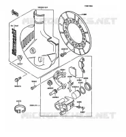 FREIN AVANT pour Kawasaki KMX125 1987