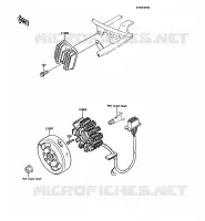 G&Eacute;N&Eacute;RATEUR pour Kawasaki KMX125 1987