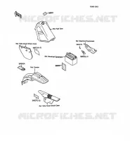 LABEL pour Kawasaki KMX125 1987