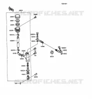 MAITRE CYLINDRE ARRI&Egrave;RE pour Kawasaki KMX125 1987