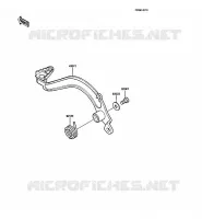 PEDALE DE FREIN pour Kawasaki KMX125 1987