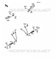 REPOSE PIED pour Kawasaki KMX125 1987
