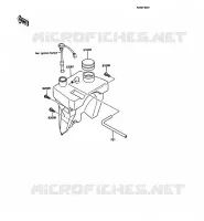 R&Eacute;SERVOIR D'HUILE pour Kawasaki KMX125 1987