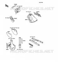 STICKER pour Kawasaki KMX125 1987