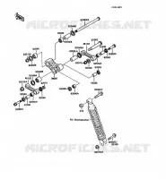 SUSPENSION pour Kawasaki KMX125 1987