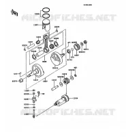 VILEBREQUIN/PISTON pour Kawasaki KMX125 1987