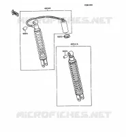 AMORTISSEUR pour Kawasaki KMX125 1989