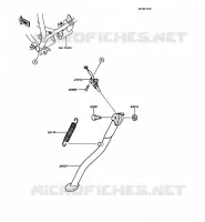 BEQUILLES pour Kawasaki KMX125 1989