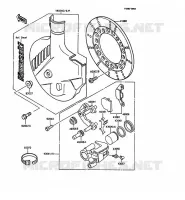 FREIN AVANT pour Kawasaki KMX125 1989