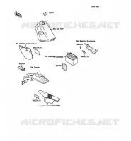 LABEL pour Kawasaki KMX125 1989