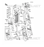 RADIATEUR pour Kawasaki KMX125 1989