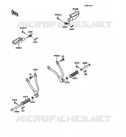 REPOSE PIED pour Kawasaki KMX125 1989