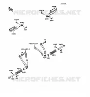 REPOSE PIED pour Kawasaki KMX125 1989
