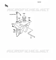 R&Eacute;SERVOIR D'HUILE pour Kawasaki KMX125 1989