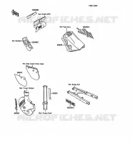 STICKER pour Kawasaki KMX125 1989