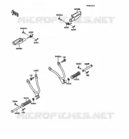REPOSE PIED pour Kawasaki KMX125 1989