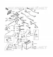 CHASSIS EQUIPMENT ELECTRIQUE pour Kawasaki KZ1000 POLICE 1996