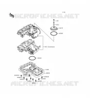 COUVERCLE RENIFLARD/CARTER D'HUILE pour Kawasaki KZ1000 POLICE 1996